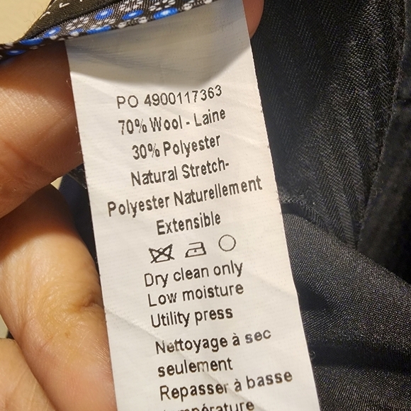 Lauren Ralph Lauren Men's Flat From Straight legs Navy blue pants size … - Picture 9 of 13